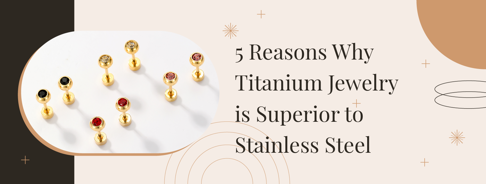 Titanium as compared to the various other jewelry metals such as
