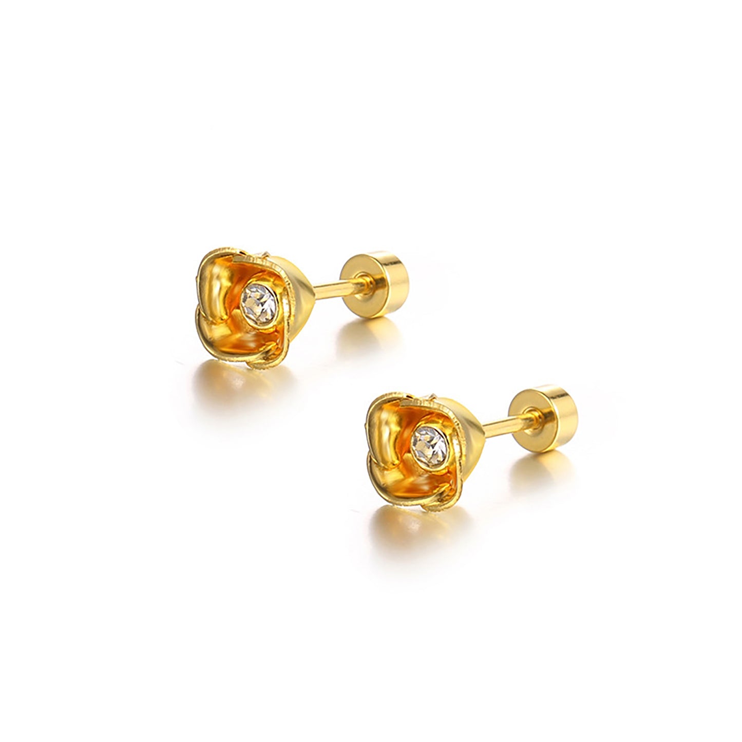 Titanium Screw Back Stud Earrings