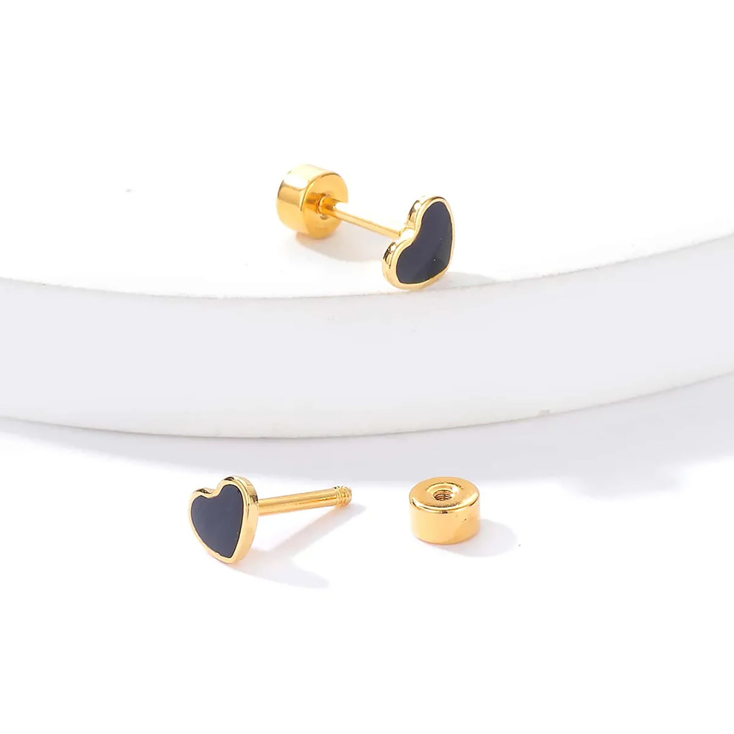 Titanium Screw Back Stud Earrings