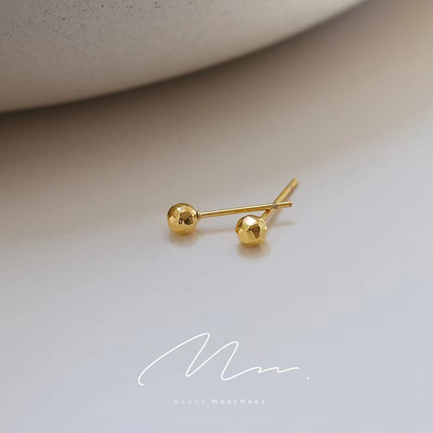 Titanium Ball Stud Earrings, Non Tarnish Earrings, Implant Grade Titanium Waterproof Earrings, Vintage Style Earrings, Minimal Earrings