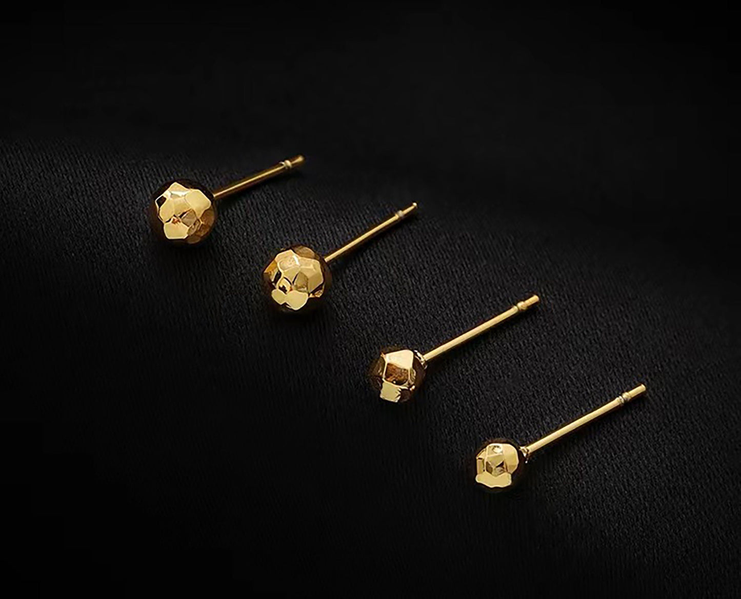 Titanium Ball Stud Earrings, Non Tarnish Earrings, Implant Grade Titanium Waterproof Earrings, Vintage Style Earrings, Minimal Earrings