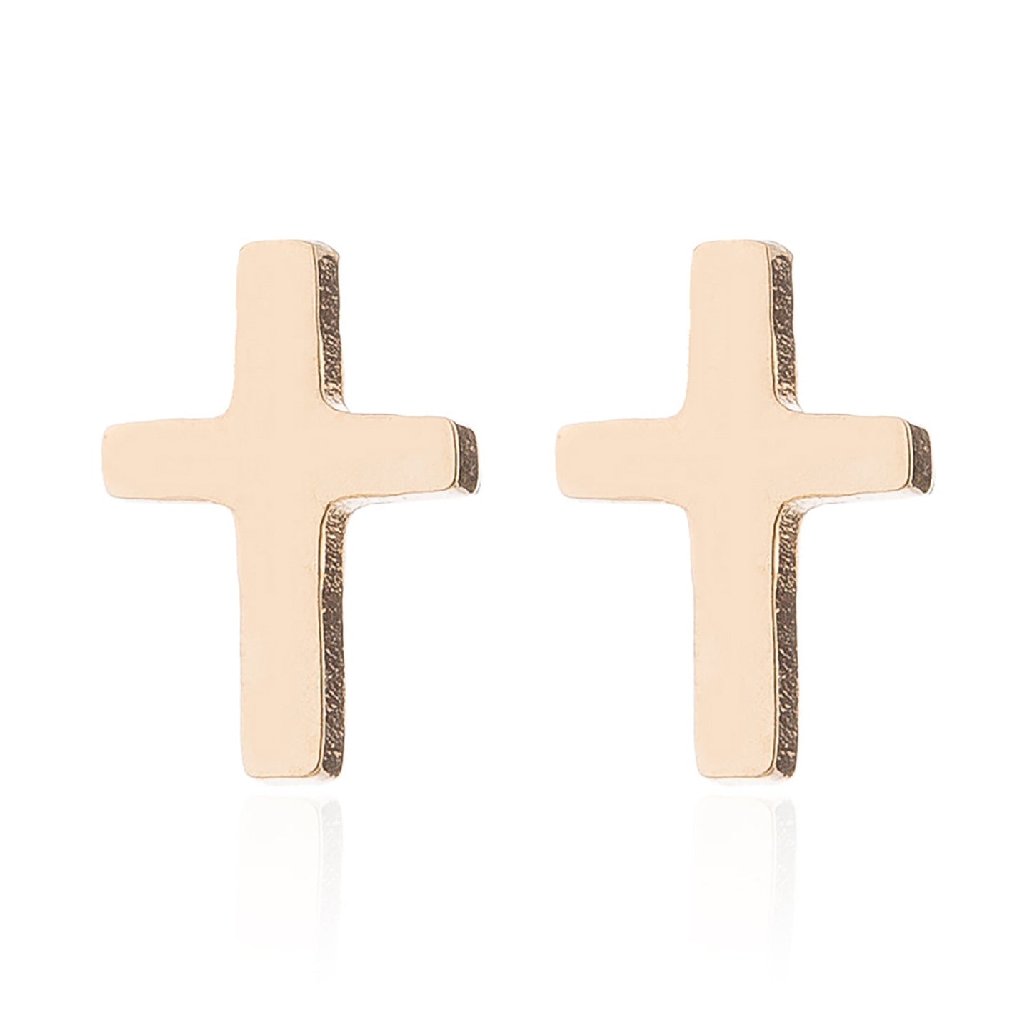 Titanium Cross Stud Earrings, Non Tarnish Earrings, Implant Grade Titanium Waterproof Earrings, Vintage Style Earrings, Minimal Earrings