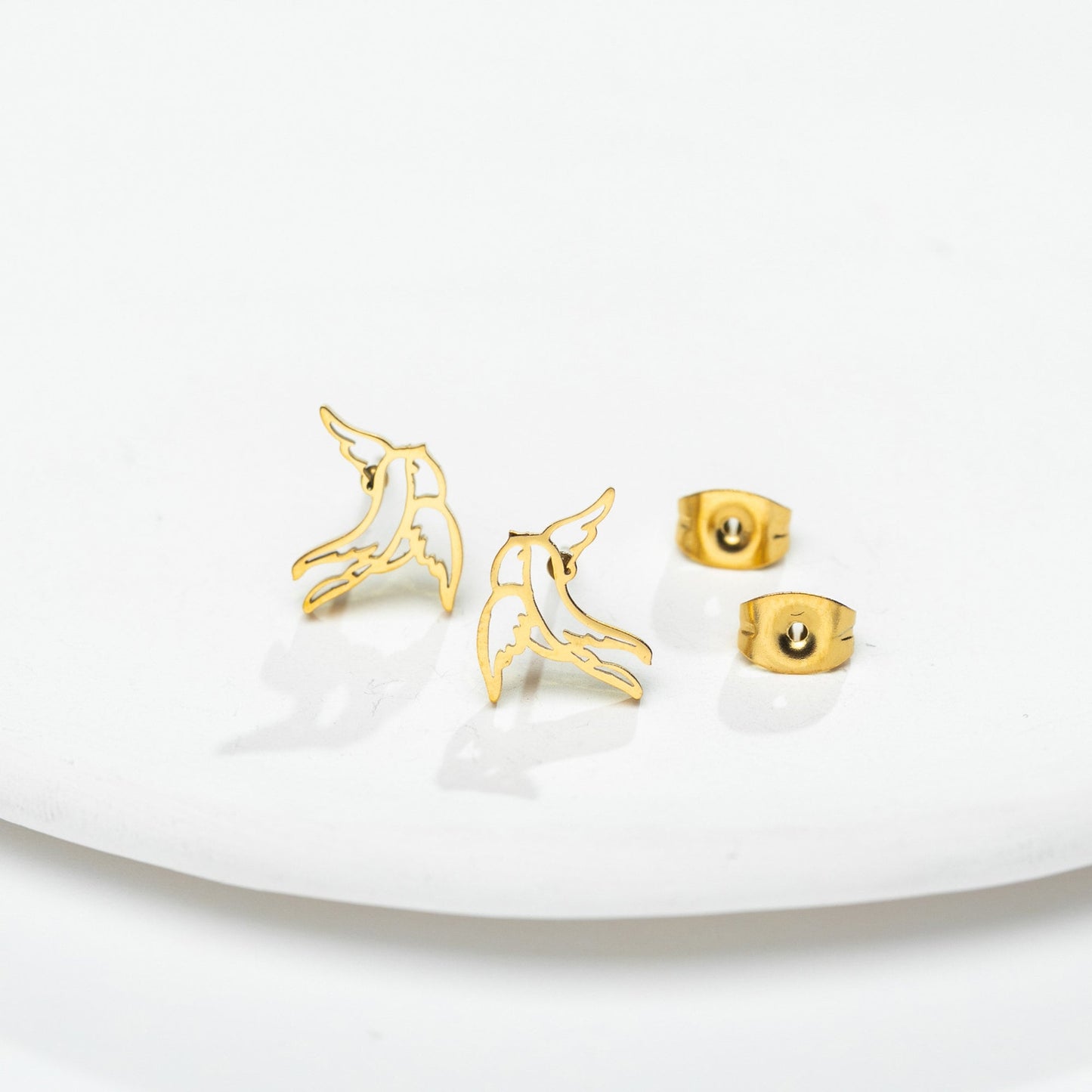 Titanium Stud Earrings, Non Tarnish Earrings, Implant Grade Titanium Waterproof Earrings, Vintage Style Earrings, Minimal Earrings