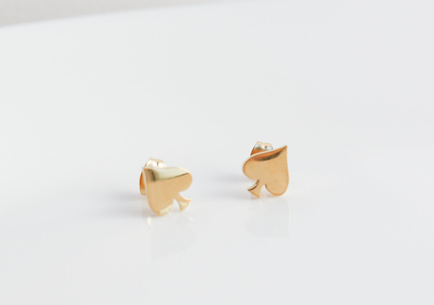 Titanium Space Card Stud Earrings