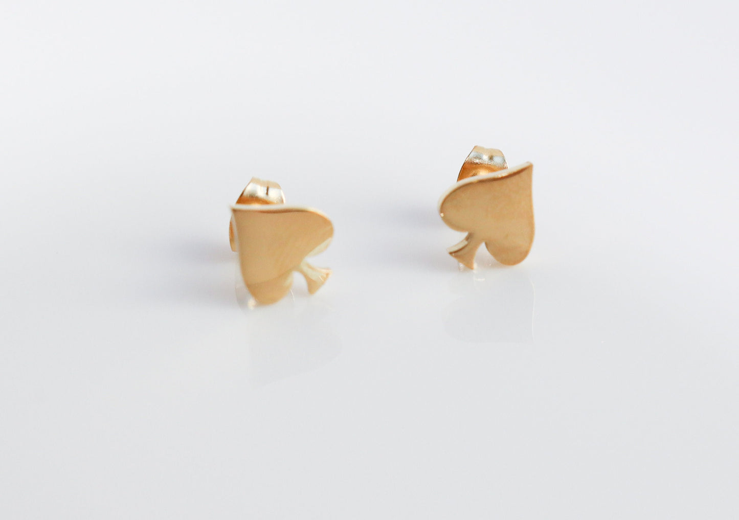 Titanium Space Card Stud Earrings