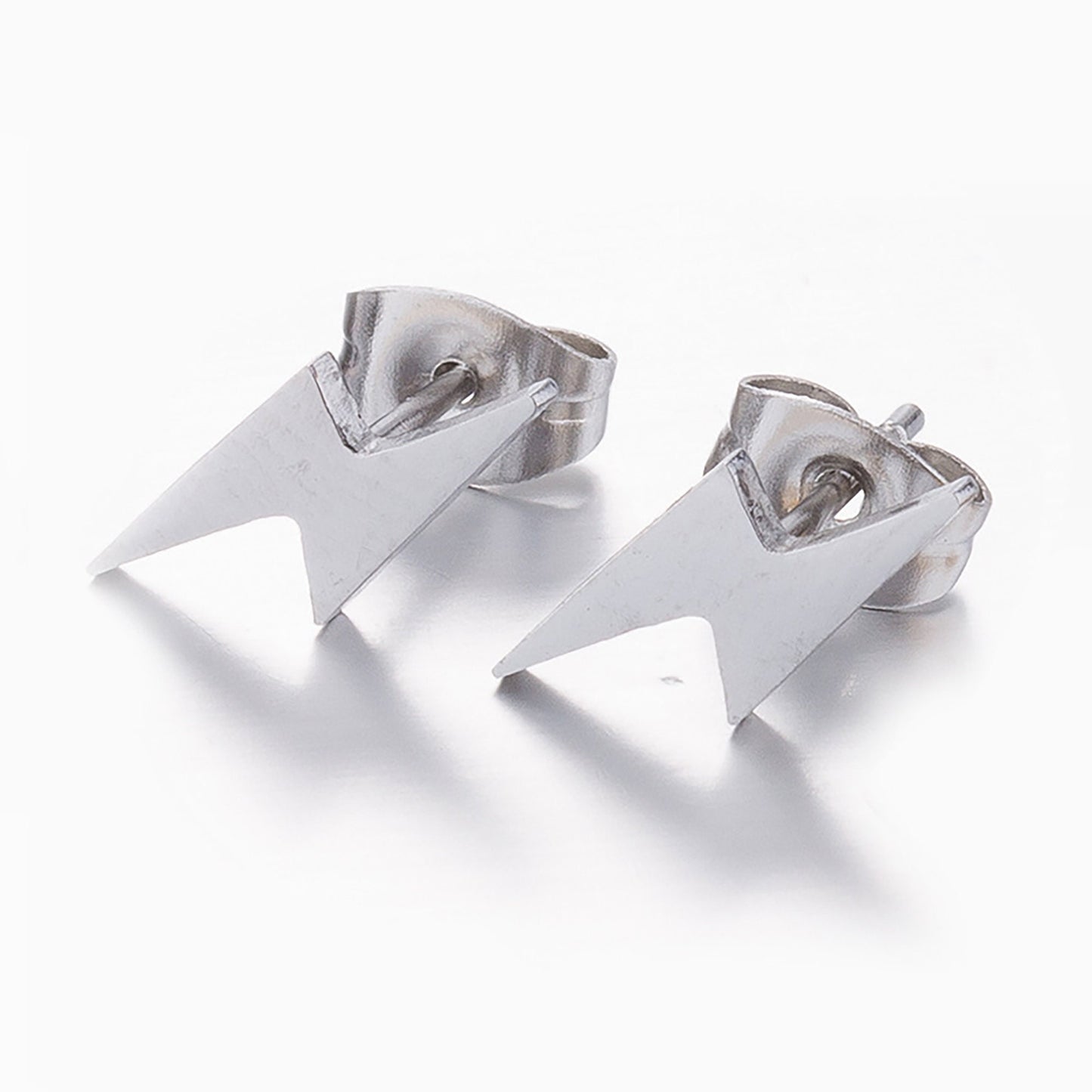 Titanium Lightning Earrings, Non Tarnish Earrings, Implant Grade Titanium Waterproof Earrings, Vintage Style Earrings, Minimal Earrings