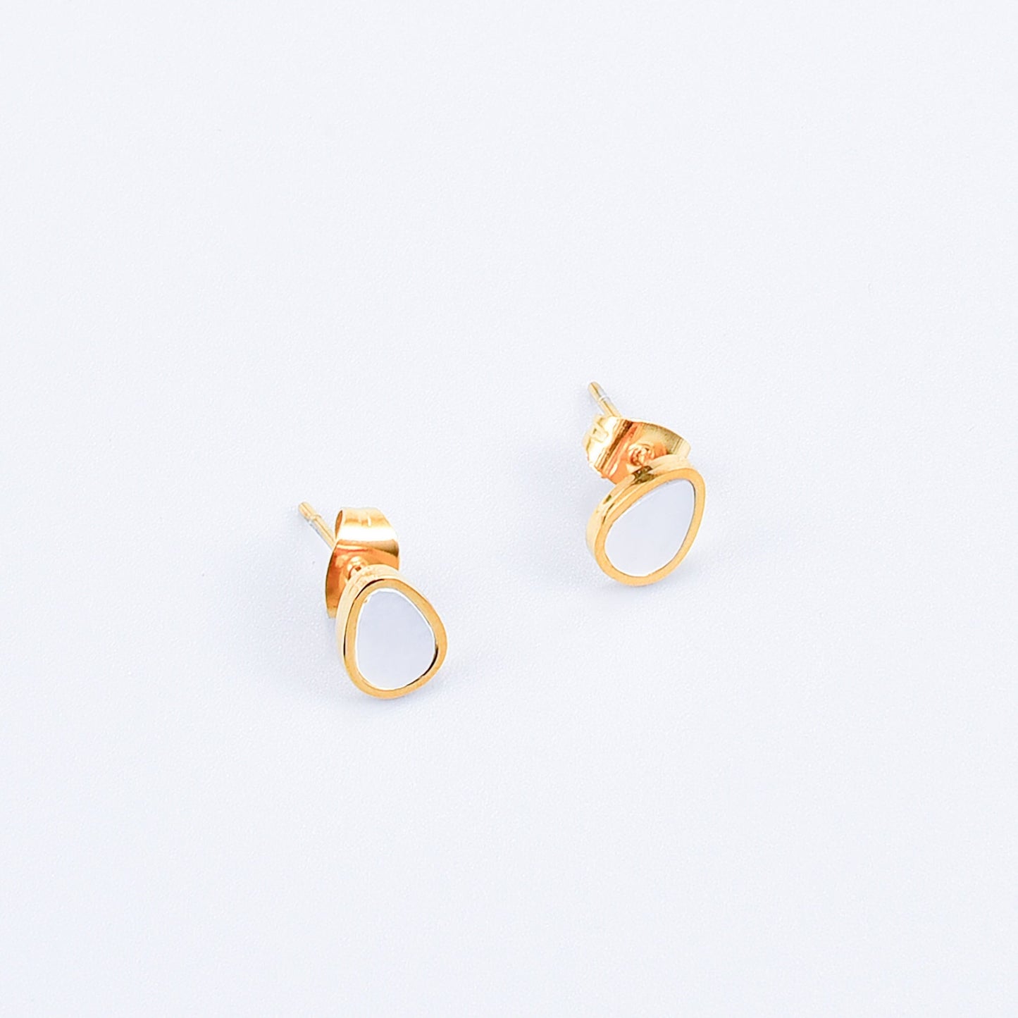 Titanium Water Drop Stud Earrings, Non Tarnish Earrings, Implant Grade Titanium Waterproof Earrings, Vintage Style Earrings, Minimalist