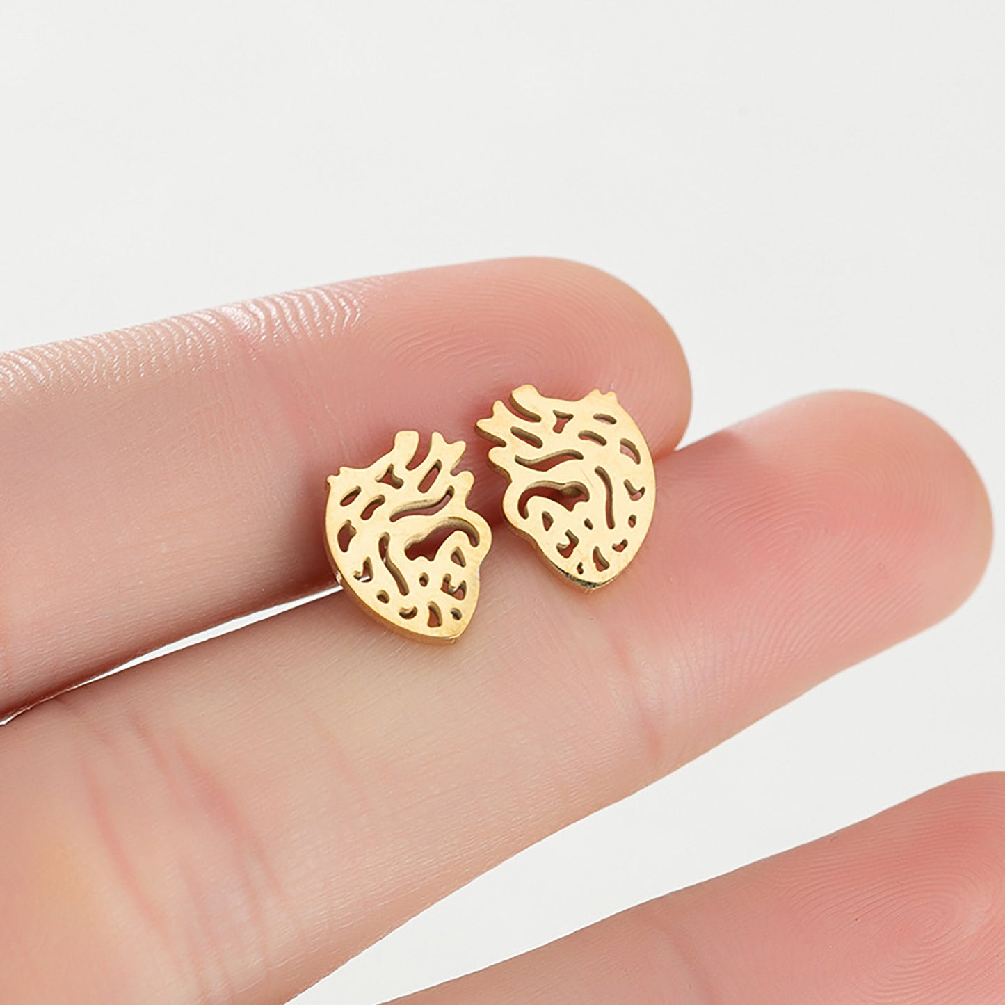 Titanium Raw Heart Earrings, Non Tarnish Earrings, Implant Grade Titanium Waterproof Earrings, Vintage Style Earrings, Minimal Earrings
