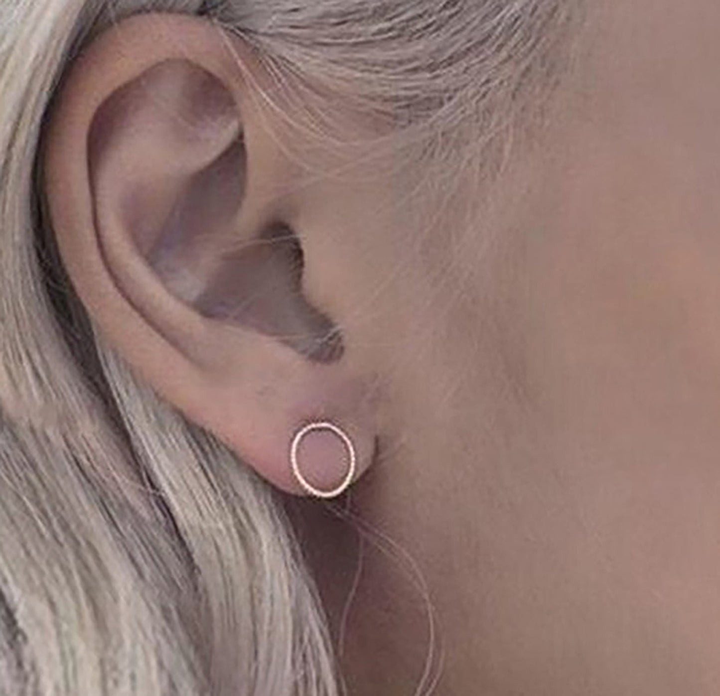 Titanium Round Stud Earrings, Non Tarnish Earrings, Implant Grade Titanium Waterproof Earrings, Vintage Style Earrings, Minimal Earrings