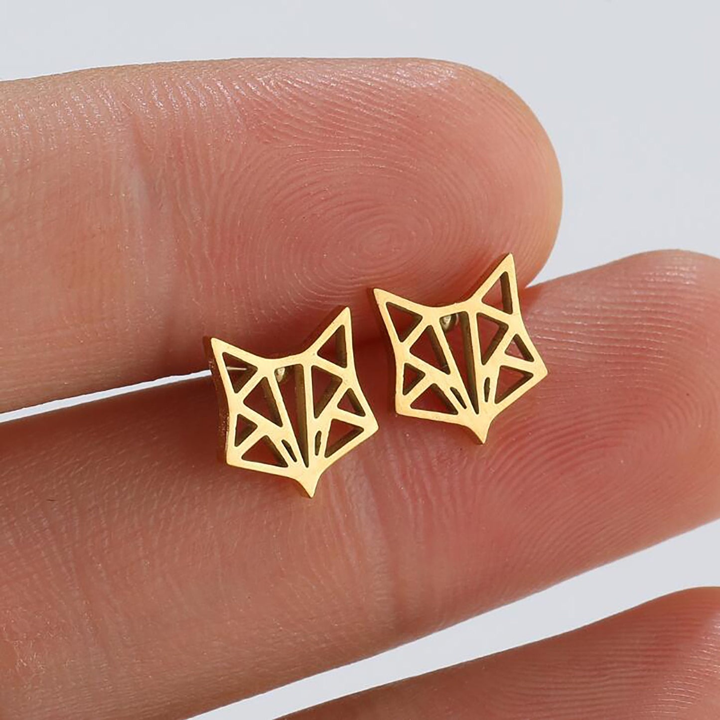 Titanium Animal Stud Earrings, Non Tarnish Earrings, Implant Grade Titanium Waterproof Earrings, Vintage Style Earrings, Minimal Earrings