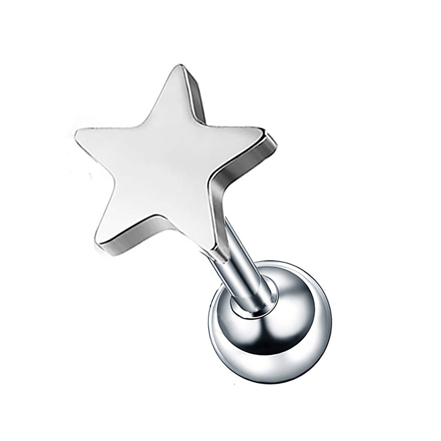 Titanium Tiny Star Screw Back Stud Earrings, Non Tarnish, Implant Grade Titanium Waterproof Earrings, Vintage Style Earrings, Minimalist