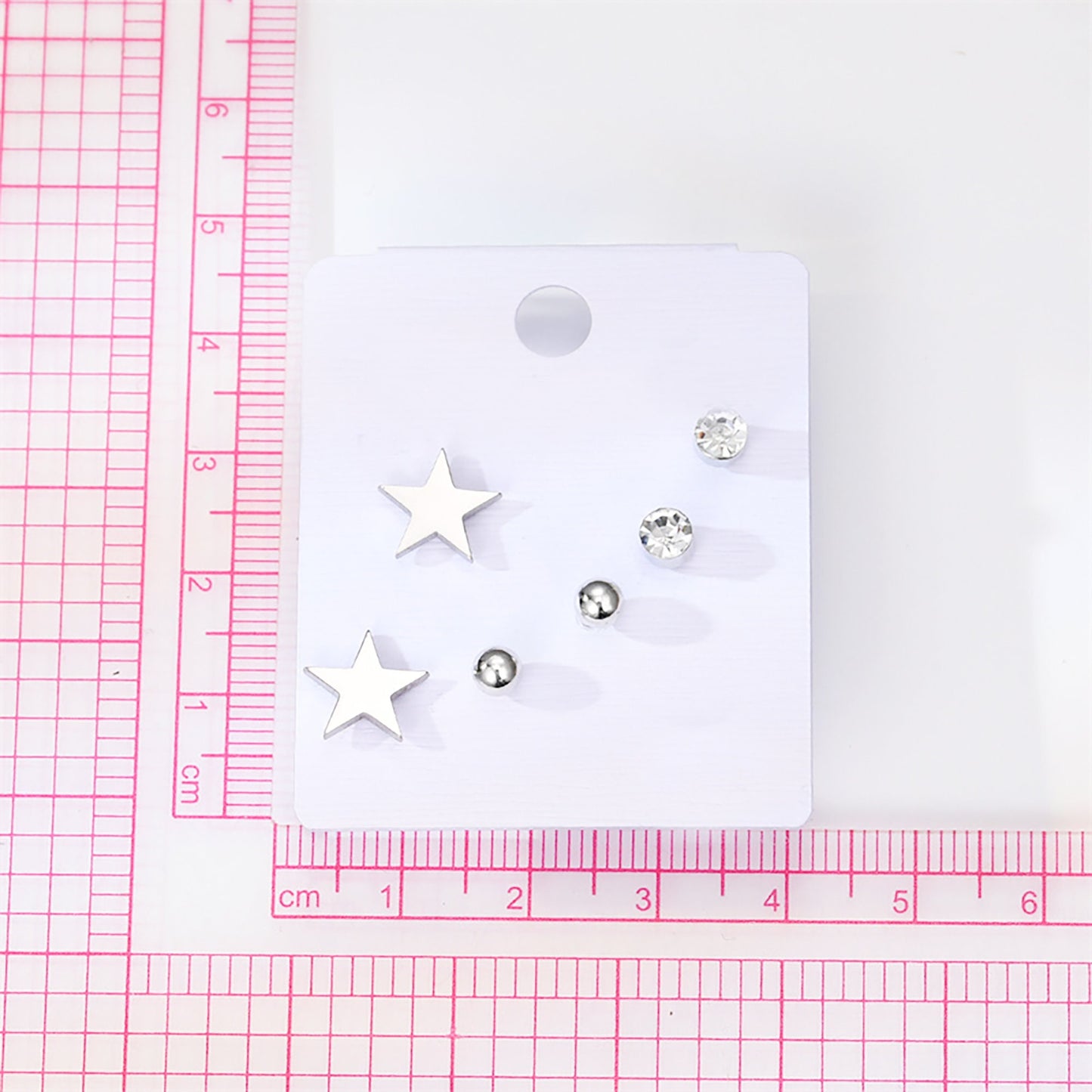 Titanium Star Set Rhinestones Stud Earrings, Non Tarnish Earrings, Implant Grade Titanium Waterproof Earrings, Minimal Earrings