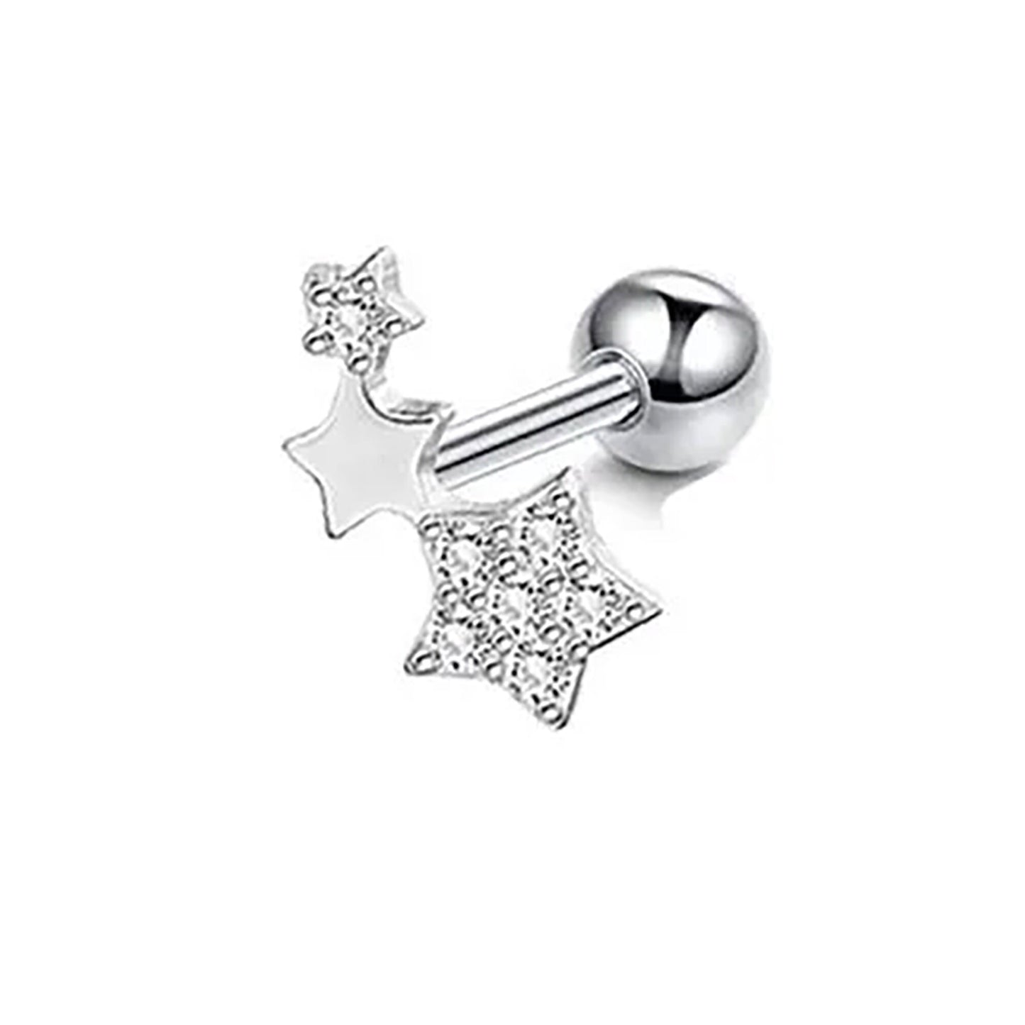 Titanium Stud Set Zircon Screw Back Earrings, Non Tarnish, Implant Grade Titanium Waterproof Earrings, Vintage Style Earrings, Minimalist