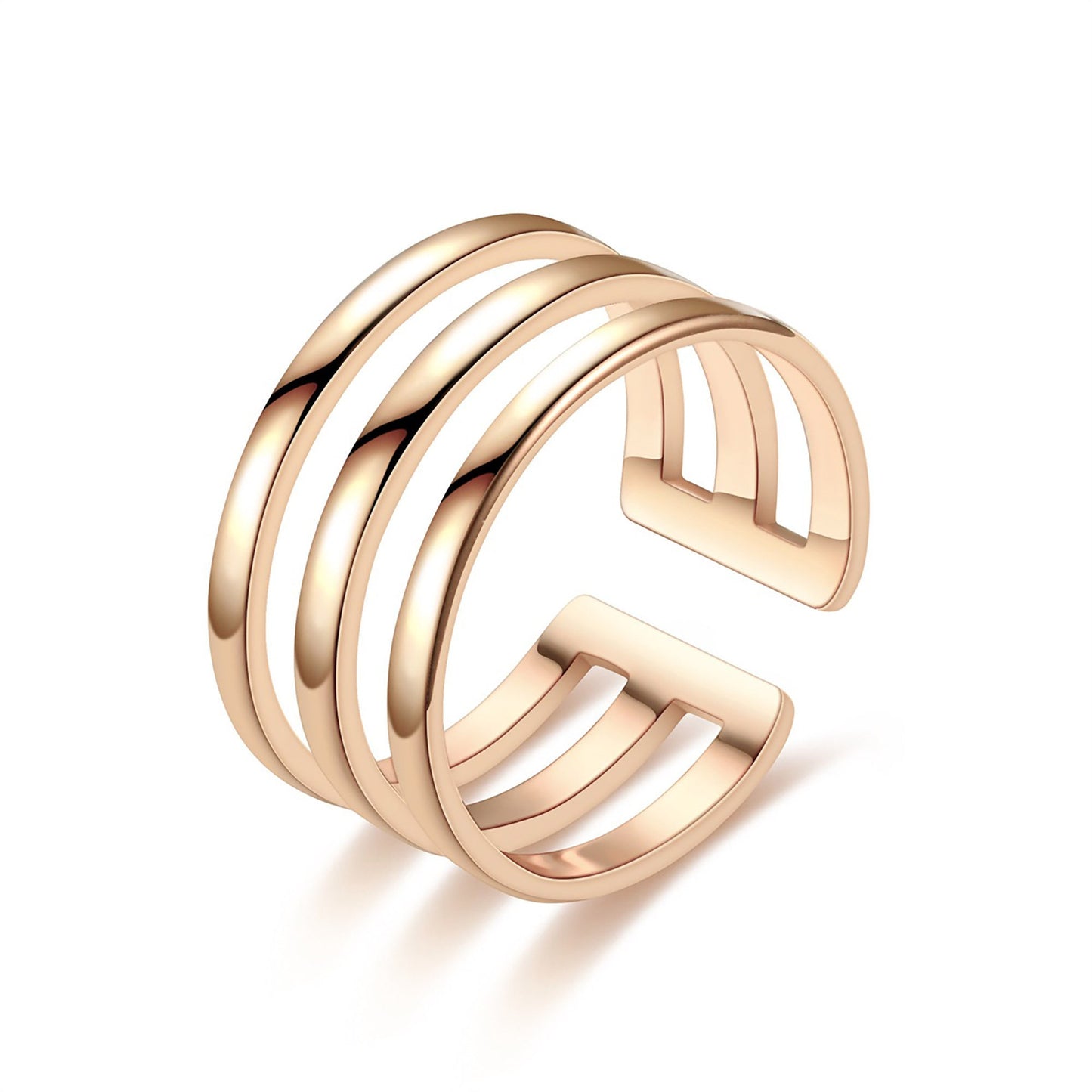 Titanium Adjustable Hollow Couple Ring, Non Tarnish Ring, Men Ring, Waterproof Ring, Stacking Ring,