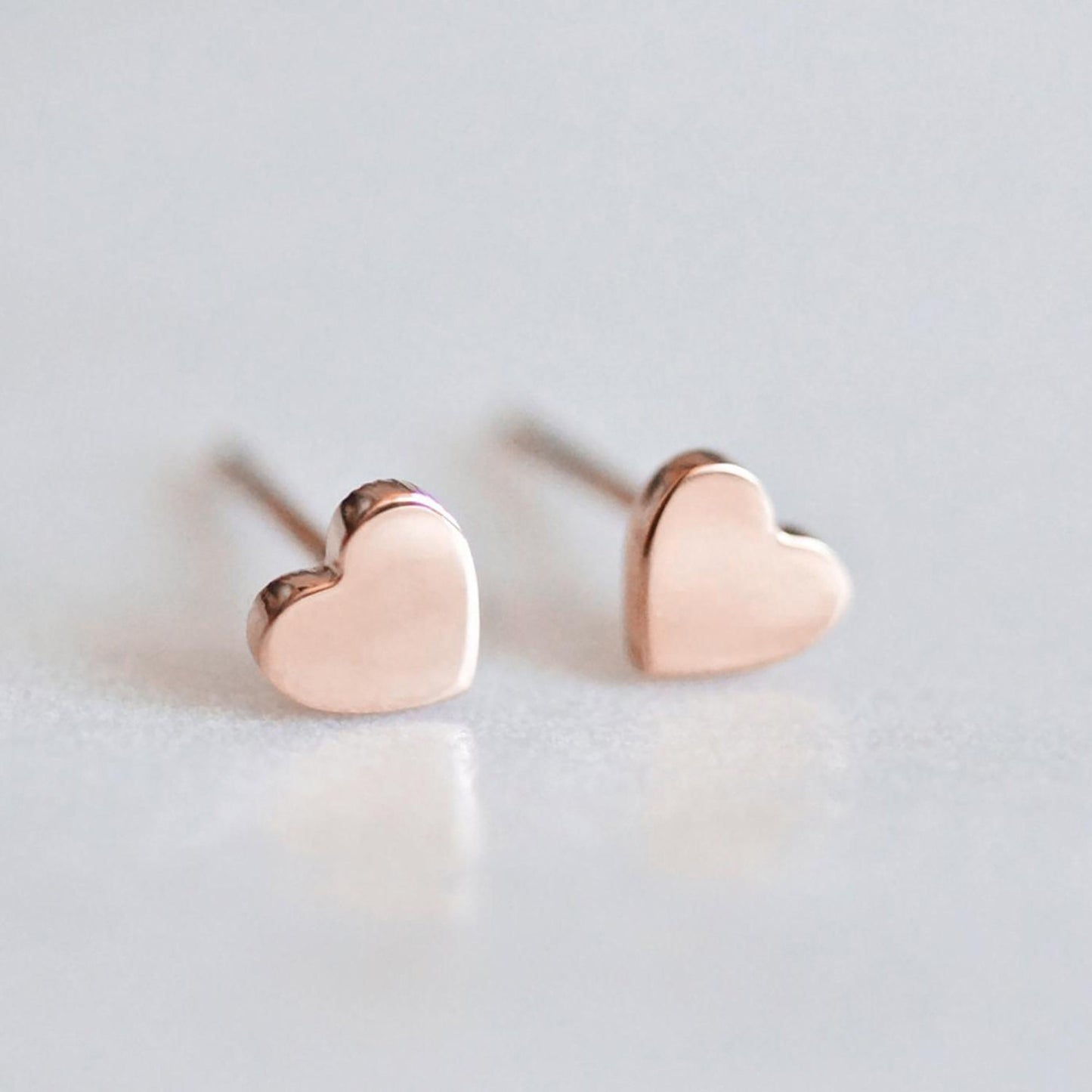 Titanium Heart Tiny Stud Earrings, Non Tarnish Earrings, Implant Grade Titanium Waterproof Earrings, Vintage Earrings, Minimal Earrings