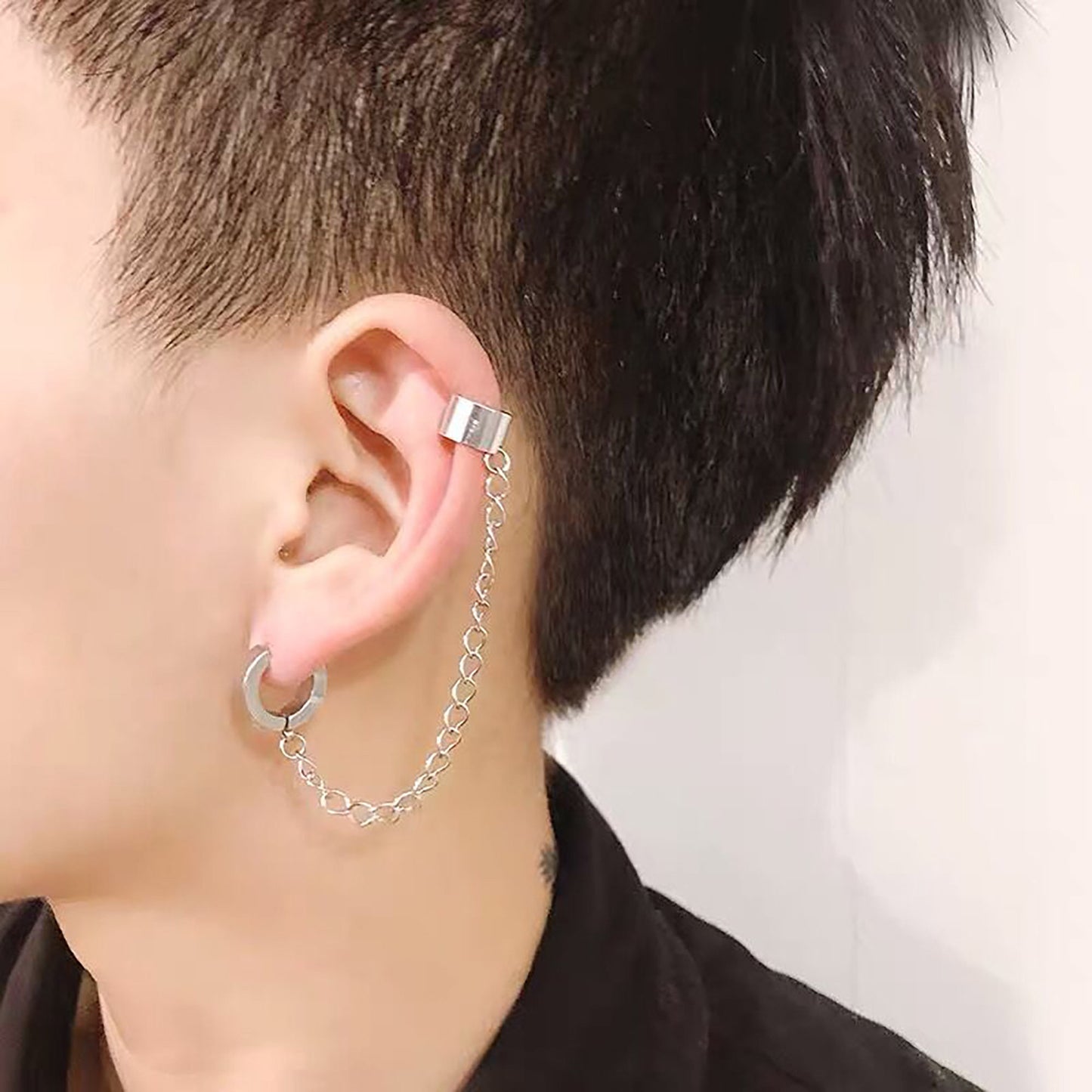 Titanium No Pierced Ear Clip 1 Piece, Non Tarnish Earrings, Implant Grade Titanium Waterproof Earrings, Men Earrings, Minimal Earrings