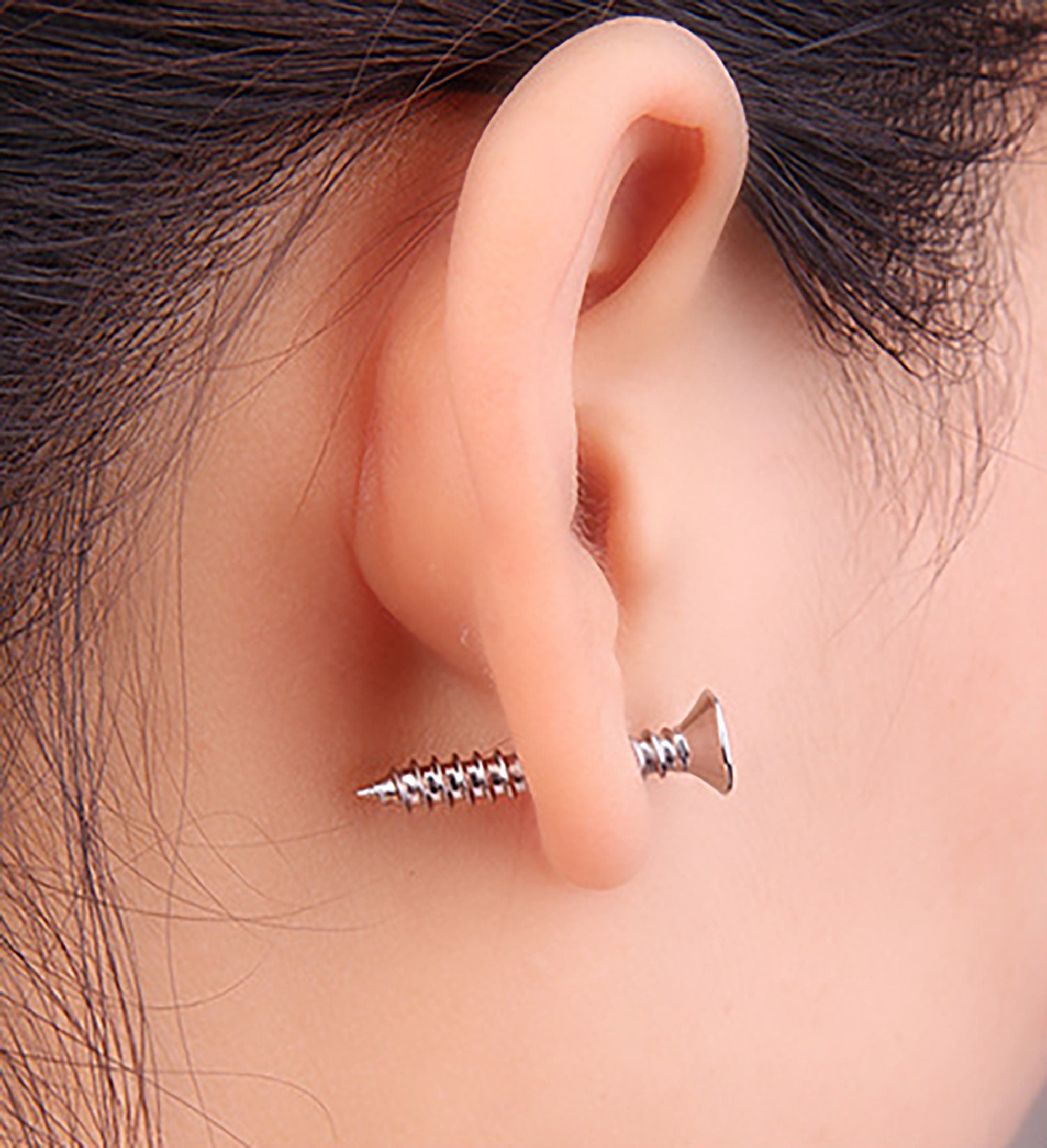 Titanium lobe clearance earrings